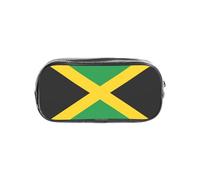 TTIGLHOH Flag of Jamaica Printed Transparent Pen Case, Waterproof Cosmetic Organizer, Portable Carryall for Art Tools