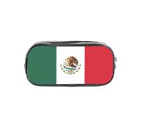TTIGLHOH Flag of Mexico Printed Transparent Pen Case, Waterproof Cosmetic Organizer, Portable Carryall for Art Tools