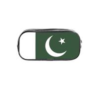 TTIGLHOH Flag of Pakistan Printed Transparent Pen Case, Waterproof Cosmetic Organizer, Portable Carryall for Art Tools