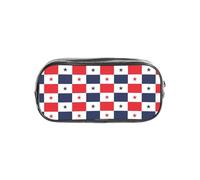 TTIGLHOH Flag of Panama Printed Transparent Pen Case, Waterproof Cosmetic Organizer, Portable Carryall for Art Tools