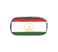 TTIGLHOH Flag of Tajikistan Printed Transparent Pen Case, Waterproof Cosmetic Organizer, Portable Carryall for Art Tools