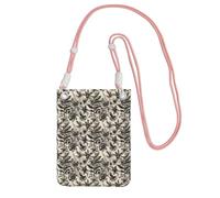 TTIGLHOH Floral Herbs Botanical Pattern Printing Travel Small Crossbody Bag Phone Purses With Shoulder Strap For Passport Smartphone Wallet