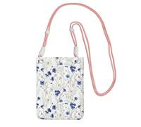 TTIGLHOH Flowers And Cornflowers Daisies Printing Travel Small Crossbody Bag Phone Purses With Shoulder Strap For Passport Smartphone Wallet