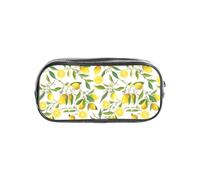 TTIGLHOH Fresh Tropical Lemons Printed Transparent Pen Case, Waterproof Cosmetic Organizer, Portable Carryall for Art Tools