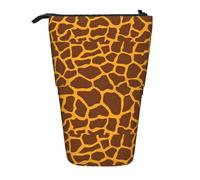 TTIGLHOH Giraffe Print Standing Pencil Case for Girls Boys,Telescopic Pen Pouch for Kids Big Capacity for School