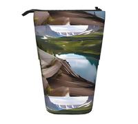 TTIGLHOH Glacier National Park Standing Pencil Case for Girls Boys,Telescopic Pen Pouch for Kids Big Capacity for School