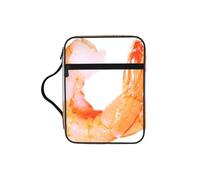 TTIGLHOH Glutton Shrimps Printed Bible Storage Bag, Water Resistant Oxford Cloth Carrier, Church Study Organizer Case