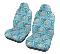 TTIGLHOH Greece Map Car Seat Covers Suv Truck Seat Cushion Protector Cover With 2 Seats