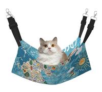 TTIGLHOH Greece Map Pet Hammock Cats Ferret Hammock Soft Bed Suitable For Pet Guinea Pig Hamster Kitten
