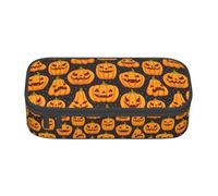 TTIGLHOH Halloween Pumpkin Patterns Large Capacity Pencil Case,Stylish Pen Bags Pencils Pouch Organizer for Office College School