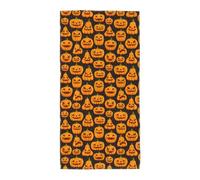 TTIGLHOH Halloween Pumpkin Patterns Stylish Printed Long Towel Quick Drying For Gym Camping Daily Use