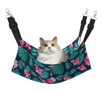 TTIGLHOH Hawaii Pink Flower Pet Hammock Cats Ferret Hammock Soft Bed Suitable For Pet Guinea Pig Hamster Kitten