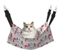 TTIGLHOH I Love London Pet Hammock Cats Ferret Hammock Soft Bed Suitable For Pet Guinea Pig Hamster Kitten
