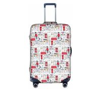 TTIGLHOH I Love London Printing Travel Ready Scratch Protection Excludes Suitcase Cover Prevents Luggage Mix Up