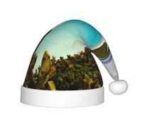 TTIGLHOH Island Of Cubachildren'S Santa Hat Christmas Xmas Velvet Comfort Thicken Fur Holiday