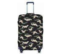 TTIGLHOH Japanese Crane & Pine Printing Travel Ready Scratch Protection Excludes Suitcase Cover Prevents Luggage Mix Up