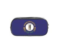 TTIGLHOH Kentucky State Flag Printed Transparent Pen Case, Waterproof Cosmetic Organizer, Portable Carryall for Art Tools