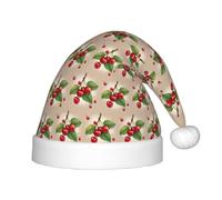 TTIGLHOH Lovely Sweet Red Cherry 1children'S Santa Hat Christmas Xmas Velvet Comfort Thicken Fur Holiday
