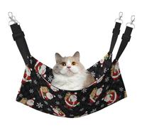 TTIGLHOH Merry Christmas Happy Pet Hammock Cats Ferret Hammock Soft Bed Suitable For Pet Guinea Pig Hamster Kitten