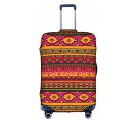 TTIGLHOH Mexican Folk Art Boho Printing Travel Ready Scratch Protection Excludes Suitcase Cover Prevents Luggage Mix Up