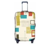 TTIGLHOH Mid Century Modern Printing Travel Ready Scratch Protection Excludes Suitcase Cover Prevents Luggage Mix Up