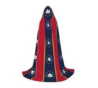 TTIGLHOH Mississippi State Flag Long Cape Outfit For Teenagers Cosplay Gear Masquerade Vampire Witch Halloween Party Costume