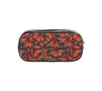 TTIGLHOH Monarch Butterflies. Printed Transparent Pen Case, Waterproof Cosmetic Organizer, Portable Carryall for Art Tools