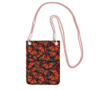 TTIGLHOH Monarch Butterflies. Printing Travel Small Crossbody Bag Phone Purses With Shoulder Strap For Passport Smartphone Wallet
