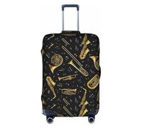 TTIGLHOH Musical Instruments Printing Travel Ready Scratch Protection Excludes Suitcase Cover Prevents Luggage Mix Up