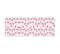 TTIGLHOH Pink flamingo pattern Keyboard and Mouse Pad, Extra Large Desk Cover, Spill Resistance Mat for Smooth Tracking