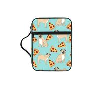 TTIGLHOH Pizza Party. Printed Bible Storage Bag, Water Resistant Oxford Cloth Carrier, Church Study Organizer Case