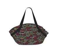 TTIGLHOH Programmer Programming Code Printed Round Beach Blanket Folds Into Tote Bag, Tear-Resistant 94cm Mat, Camping Festival