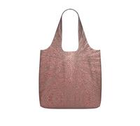 TTIGLHOH Rose Gold Marble Printed Reusable Shopping Bag Foldable, Lightweight Tote Bag 25L for Grocery Travel Commuting