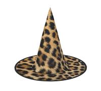 TTIGLHOH Rough Leopard Print Printing 1 Pieces Halloween Witch Hat Carnivals Lightweight Foldable Ideal For Cosplay