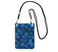 TTIGLHOH Sea Turtle-Blue Printing Travel Small Crossbody Bag Phone Purses With Shoulder Strap For Passport Smartphone Wallet