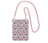 TTIGLHOH Spring Floral Butterfly Printing Travel Small Crossbody Bag Phone Purses With Shoulder Strap For Passport Smartphone Wallet