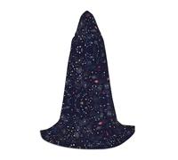 TTIGLHOH Star Constellation Map Long Cape Outfit For Teenagers Cosplay Gear Masquerade Vampire Witch Halloween Party Costume