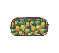 TTIGLHOH Tropical Fruit Pineapples Printed Transparent Pen Case, Waterproof Cosmetic Organizer, Portable Carryall for Art Tools