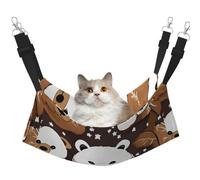 TTIGLHOH White Bear Brown Bear Pet Hammock Cats Ferret Hammock Soft Bed Suitable For Pet Guinea Pig Hamster Kitten