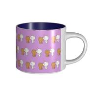 TTIGLHOH White Bear Brown Bear Printing Drinking Cups Large-Capacity Ceramic Mugs Suitable for Cafes Sturdy Build Non-Slip Bottom