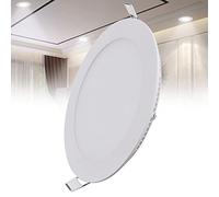 TTiiLoe 12W LED Recessed Ceiling Light, 6500K Cold White Ultra-Thin Spotlight, Hole Φ 155 mm, 720lm LED Integrated Downlight for Hallway Corridor Kitchen