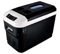 TTiiLoe 15L/16Qt Small Portable Refrigerator for Auto 12V/24V/220V Car Fridge Home Use Cooler & Warmer Box Travel Food Freezer for Camping, Driving, Fishing, Outdoor, Picnics (Black-15L)