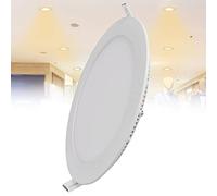 TTiiLoe 18W LED Recessed Ceiling Light, 3000K Warm White Ultra-Thin Spotlight, Hole Φ 200 mm, 1260lm LED Integrated Downlight for Hallway Corridor Kitchen