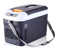 TTiiLoe 22L/23Qt Mini Fridge Freezer Black Portable Refrigerator DC 12V/AC 220V Electric Cooler Box & Warmer Case for Camper, Vehicle, Car, Truck, RV, Boat, SUV, Van, Road Trips (Black-22L)