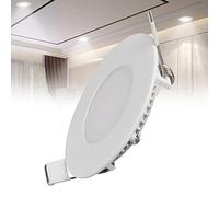 TTiiLoe 3W LED Recessed Ceiling Light, 6500K Cold White Ultra-Thin Spotlight, Hole Φ 70 mm, 180lm LED Integrated Downlight for Hallway Corridor Kitchen