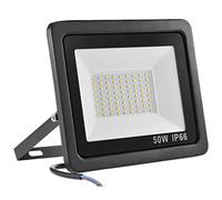 TTiiLoe 50W LED Flood Lights Outdoor, IP66 Waterproof Security Lights Fixture, 6500K Hardwired Wall Lamp, 3500Lm Ultra Thin Work Light, 120° Beam Angle LED Exterior Floodlight for Garden Yard Patio