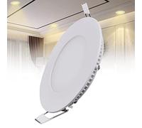 TTiiLoe 6W LED Recessed Ceiling Light, 4500K Daylight White Ultra-Thin Spotlight, Hole Φ 100 mm, 360lm LED Integrated Downlight for Hallway Corridor Kitchen