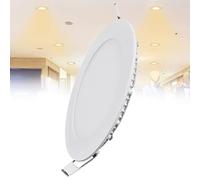 TTiiLoe 9W LED Recessed Ceiling Light, 3000K Warm White Ultra-Thin Spotlight, Hole Φ 130 mm, 540lm LED Integrated Downlight for Hallway Corridor Kitchen