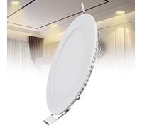 TTiiLoe 9W LED Recessed Ceiling Light, 4500K Daylight White Ultra-Thin Spotlight, Hole Φ 130 mm, 540lm LED Integrated Downlight for Hallway Corridor Kitchen