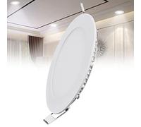 TTiiLoe 9W LED Recessed Ceiling Light, 6500K Cold White Ultra-Thin Spotlight, Hole Φ 130 mm, 540lm LED Integrated Downlight for Hallway Corridor Kitchen